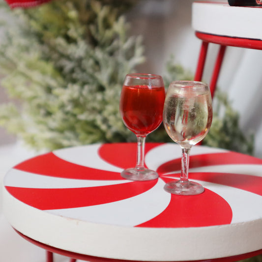 Scale Prop Set for BJD -  Individual  Wine Glass (Choice Red or White)