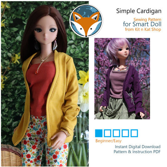 Pattern for Smart Doll Simple Cardigan