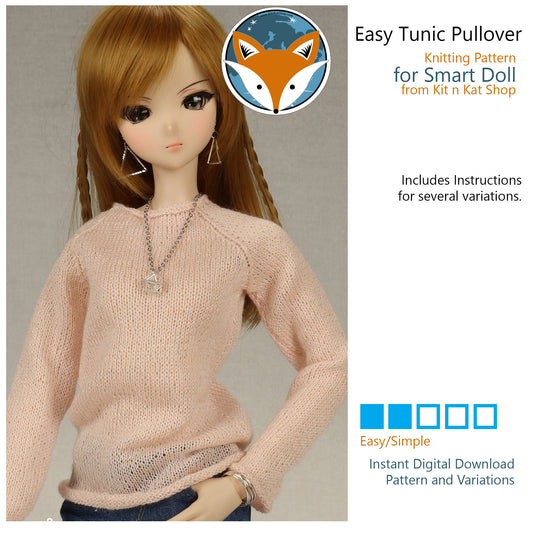 Pattern for Smart Doll Knit Tunic Pullover