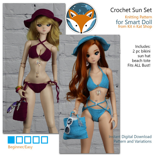 Pattern for Smart Doll Crochet Sun Set