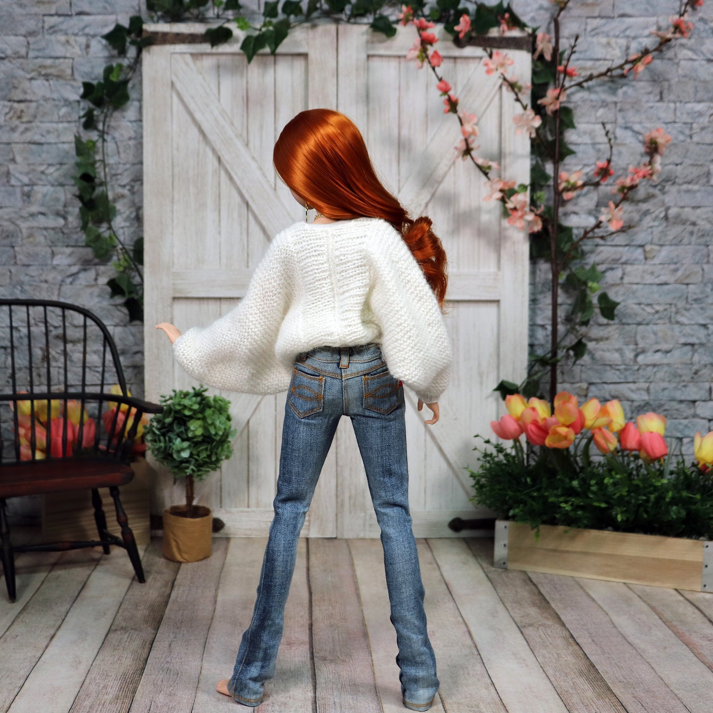 Pattern for Smart Doll Easy Knit Butterfly Shrug