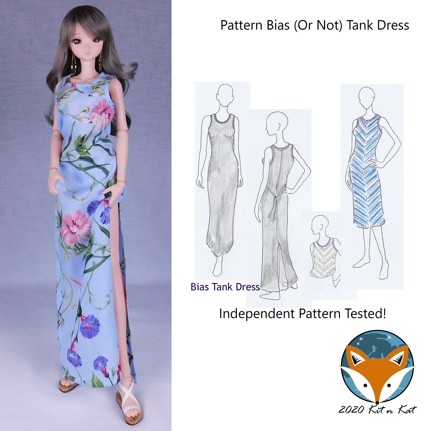 Digital Pattern for Smart Doll - Bias or Not Tank Dress