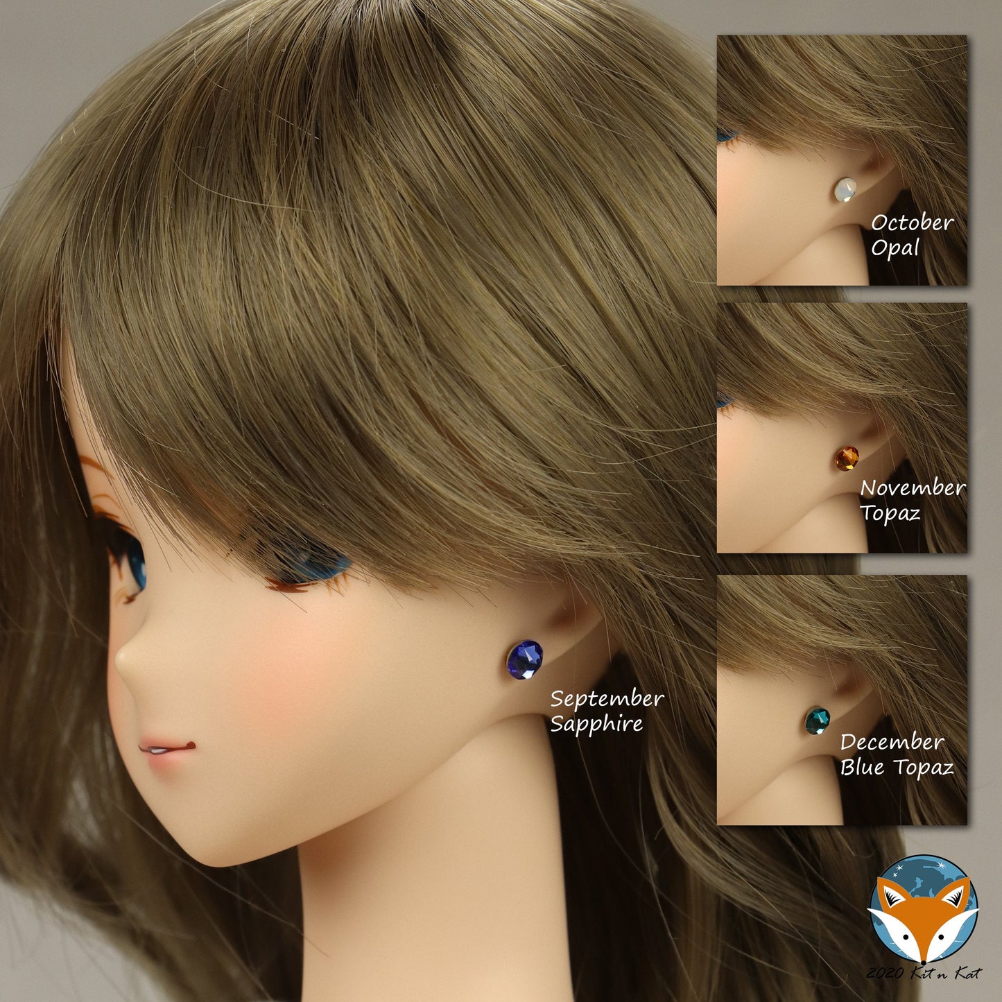 No-Hole CONVERSION Jewelry Kit - Size Medium for Dolls with Pierced Ears