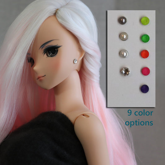 No-Hole Earrings - Mini Studs - 1 pair, choice 9 colors / styles