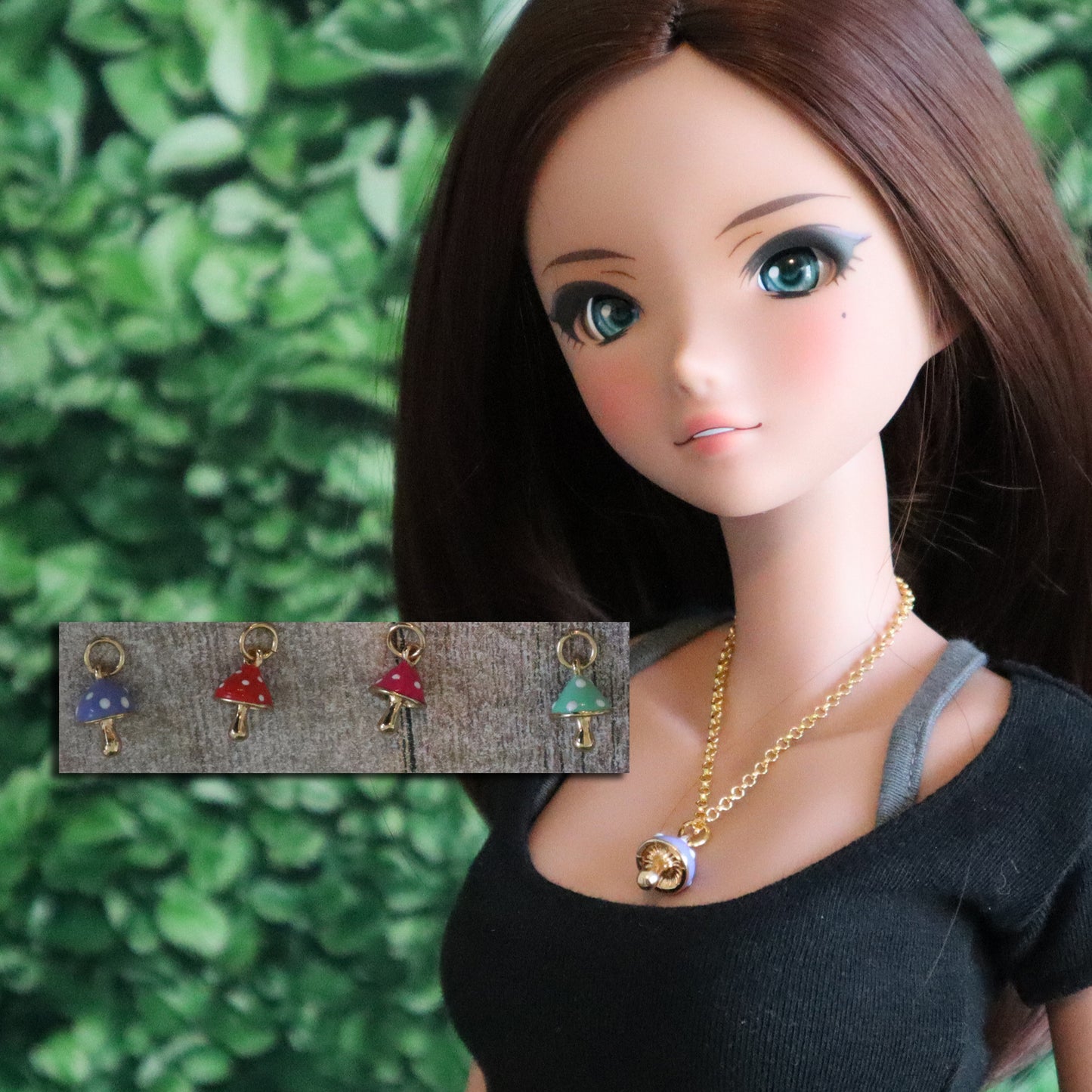 Magnetic Clasp Necklace for Dolls - Toadstool Necklace (4 Color Choices)